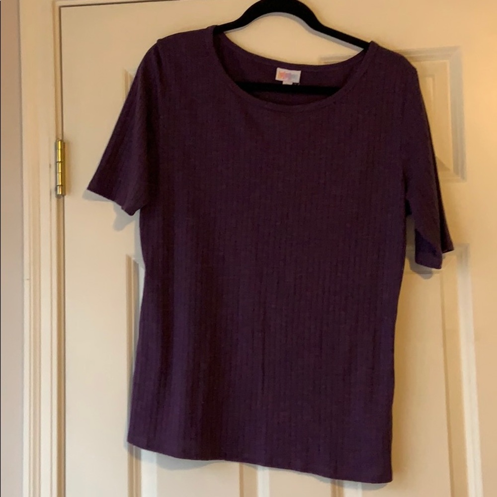 LuLaRoe GiGi - purple ribbed - size XL